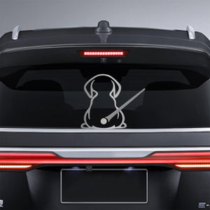 Dog Decals,Waterproof Rear Wiper Decal Funny Dog Moving Tail Stickers for Car Windshield Wiper Decal Vinyl Dog Stickers Car Window Stickers