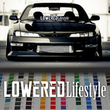 Lowered lifestyle banner 35"JDM car vinyl decal windshield sticker
