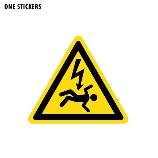 12.6CM*11CM Warning Danger Car Sticker Do Not Touch Reflective PVC Decal 12-1065