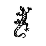 8.6*15.2CM Fashion Gecko Lizard Vinyl Car Tail Styling Decal Vivid Animal Car Sticker Black/Silver S1-2825
