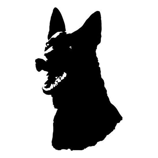 9.5*15.5CM German Shepherd Dog Car Sticker Decal Funny Dog Car Styling Accessories Motorcycle Stickers C2-0506