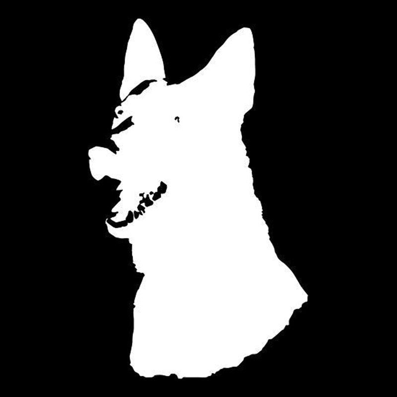 9.5*15.5CM German Shepherd Dog Car Sticker Decal Funny Dog Car Styling Accessories Motorcycle Stickers C2-0506