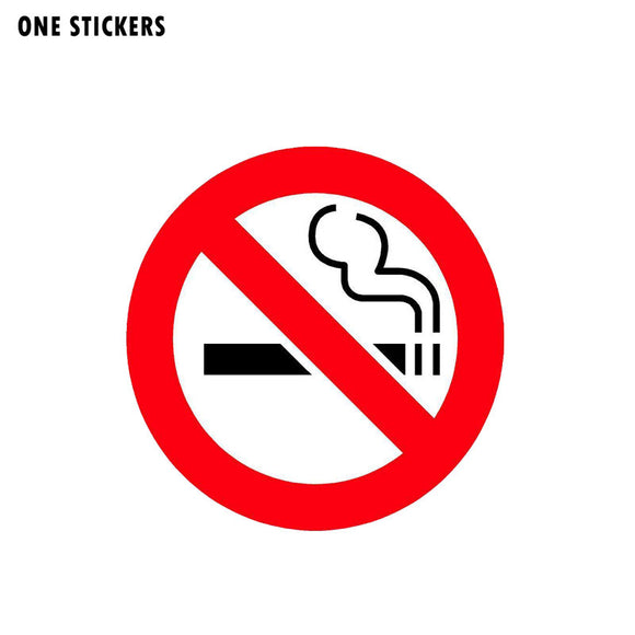 12.7CM*12.7CM  Funny No Smoking PVC Decal WARNING Car Sticker 12-0794