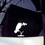 14.9CM*16CM Cartoon Animal Bird Vulture Vinyl Decor Car Window Sticker Decal Graphical Black/Silver C15-0779