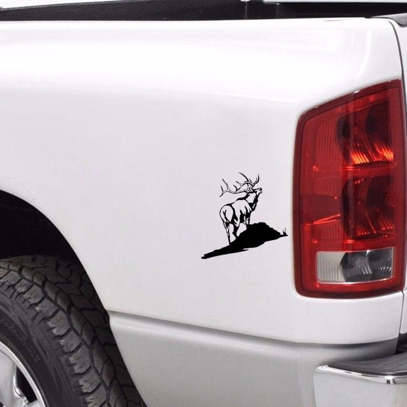 17.4cm*15.2cm Exquisite Deer Stand For Mountains Interesting Vinyl Car Sticker Window Decal C18-0307