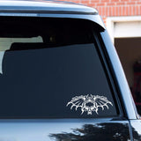 17.6cm*7.8cm Unusual Pair Of Wings The Bat And Skull High Quality Vinyl Car Sticker Decal Light Pattern C18-0836