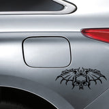 17.6cm*7.8cm Unusual Pair Of Wings The Bat And Skull High Quality Vinyl Car Sticker Decal Light Pattern C18-0836