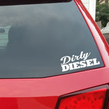 13.5CM*5.6CM DIRTY DIESEL Fashion Car Window Bumper Vinyl Decal Sticker Black/Silver C11-0653