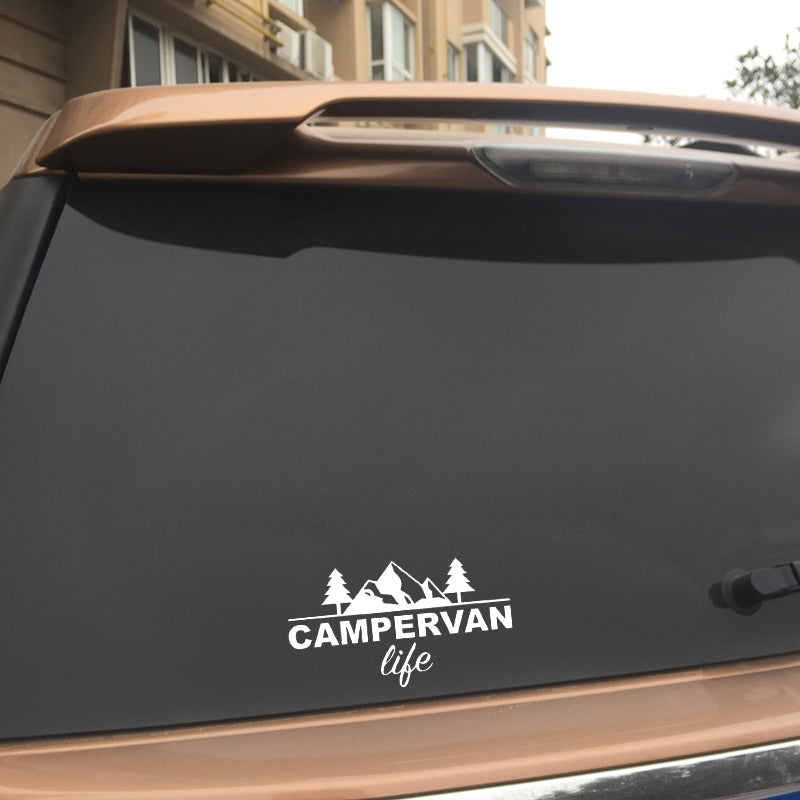 14.8CM*8.3CM Fashion Campervan life Vinyl Wonderful Car Window Sticker Decal Black Silver C11-1611