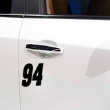 14CM*14CM Fashion Number 94 Vinyl High-quality Car Sticker Decal Black/Silver Accessories C11-0846