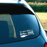 15.7CM*7CM Funny My Other Ride Is A Nimbus 2000 Vinyl Car Sticker Black Silver Decal C11-1387