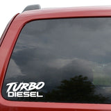 15.8CM*6.3CM Fashion TURBO DIESEL Vinyl Car-styling Decoration Car Sticker Decal Graphical Black/Silver C11-0630