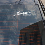 16CM*3.8CM LIMITED EDITION Creative Vinyl Car Window Sticker Car-styling Decal Black/Silver C11-0703