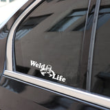 17CM*5.2CM Fashion Reflective Weld Life Vinyl Car Window Sticker Decal Black Silver C11-1609