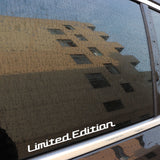25CM*2CM LIMITED EDITION Creative Vinyl Car Window Sticker Car-styling Decal Black/Silver C11-0702