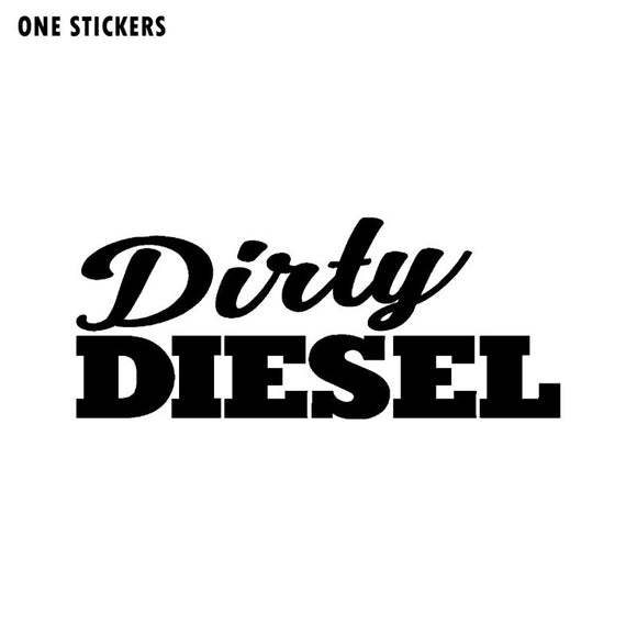 13.5CM*5.6CM DIRTY DIESEL Fashion Car Window Bumper Vinyl Decal Sticker Black/Silver C11-0653