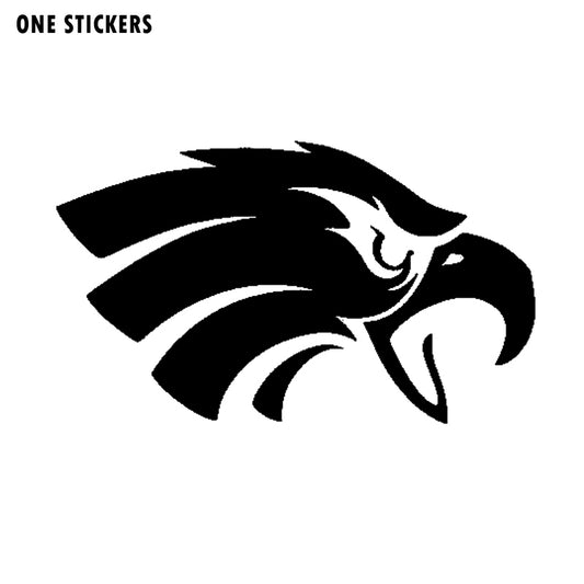 16.5CM*9.7CM Cartoon Funny Eagle Retro-reflective Car Sticker Decal Black Silver Vinyl Graphical C15-0866