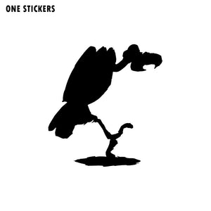 14.9CM*16CM Cartoon Animal Bird Vulture Vinyl Decor Car Window Sticker Decal Graphical Black/Silver C15-0779