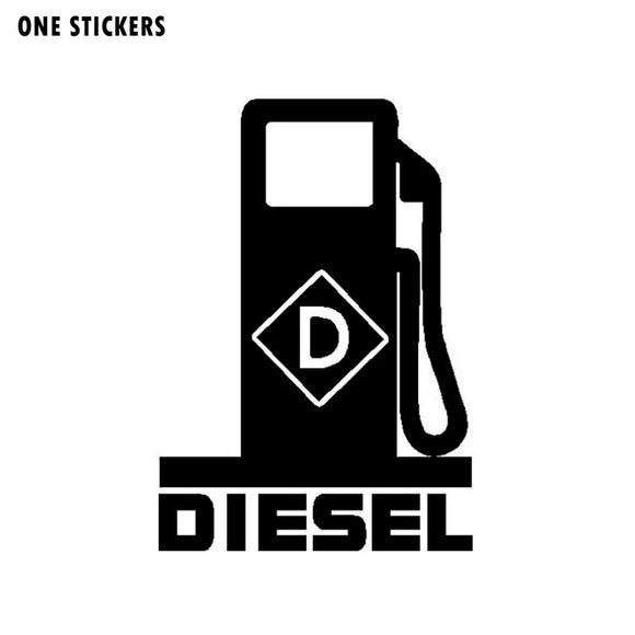 11CM*15.8CM Funny DIESEL Fuel High-quality Vinyl Decor Car Sticker Decals Black/Silver C11-0621