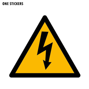 14.5CM*12.6CM Warning Of Dangerous Warning PVC Car Sticker Window Decal  12-0403