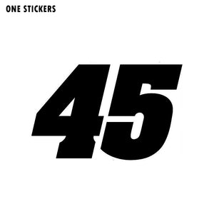 14.2CM*9CM Personality Number 45 Vinyl Car Sticker Decal Graphical Motorcycle Accessories C11-0752
