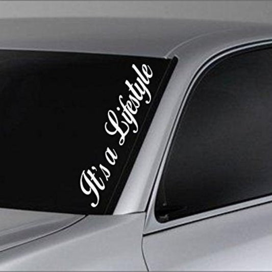 Dabbledown Decals Large It's a Lifestyle Car Truck Window Windshield Lettering Decal Sticker Decals Stickers