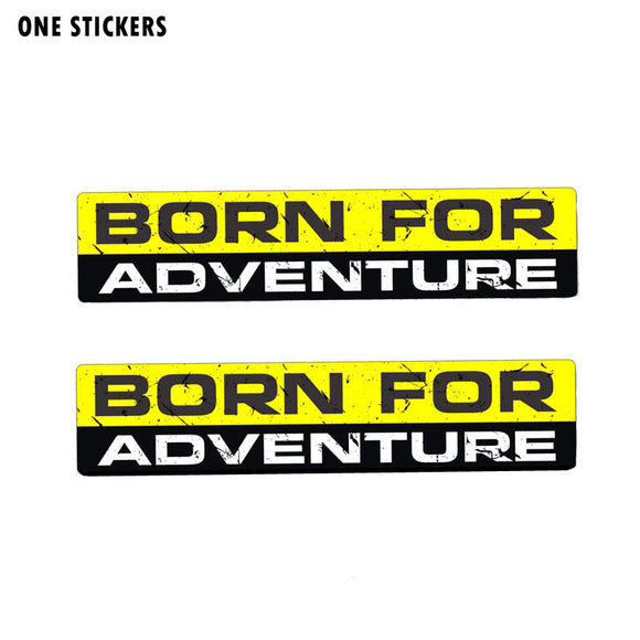 15CM*3CM Personality BORN FOR ADVENTURE Funny Body Car Sticker PVC Decal 12-0050