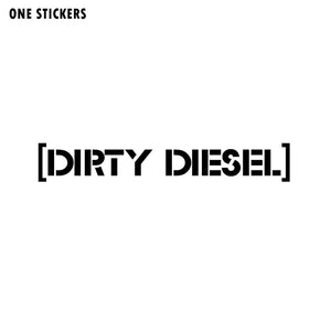 13.6CM*2.1CM Funny DIRTY DIESEL High-quality Vinyl Decor Car Sticker Decals Black/Silver C11-0620