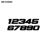 15.5CM*5.4CM Fun Phone Number 1234567890 Motorcycle Vinyl Decal Graphical Black/Silver Car Sticker C11-0761